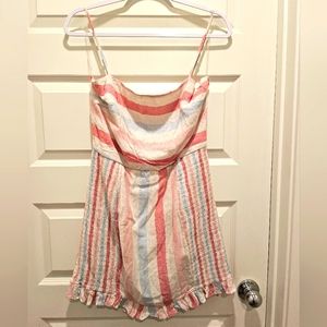 Junior's Trixxi Mini Spaghetti Strap Summer Dress, Size Large